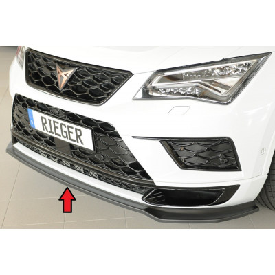 Lame de pare-chocs avant noir Rieger Tuning pour SEAT ATECA