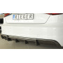 Diffuseur de pare-chocs arrière "Carbon-look" "Rieger Tuning" pour AUDI A3 (8V)