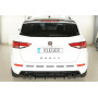 Diffuseur de pare-chocs arrière "Noir brillant" "Rieger Tuning" pour SEAT ATECA CUPRA (5FP/sans attelage)