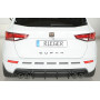 Diffuseur de pare-chocs arrière "Noir" "Rieger Tuning" pour SEAT ATECA CUPRA (5FP/avec attelage)