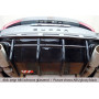 Diffuseur de pare-chocs arrière "Noir" "Rieger Tuning" pour SEAT ATECA CUPRA (5FP/avec attelage)