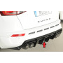 Diffuseur de pare-chocs arrière "Noir brillant" "Rieger Tuning" pour SEAT ATECA CUPRA (5FP/avec attelage)