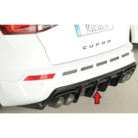 Diffuseur de pare-chocs arrière "Noir brillant" "Rieger Tuning" pour SEAT ATECA CUPRA (5FP/avec attelage)