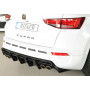 Diffuseur de pare-chocs arrière "Noir brillant" "Rieger Tuning" pour SEAT ATECA CUPRA (5FP/sans attelage)