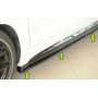 Lame de bas de caisse gauche "noir brillant" "Rieger Tuning" pour SEAT ATECA FR (5FP)