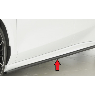Lame de bas de caisse gauche "noir" "Rieger Tuning" pour FORD FOCUS MK4 ST-LINE (DEH)