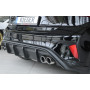Diffuseur de pare-chocs arrière "Noir" "Rieger Tuning" pour FORD FOCUS MK4 ST-LINE (DEH)
