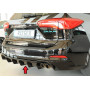 Diffuseur de pare-chocs arrière "Noir brillant" "Rieger Tuning" pour FORD FOCUS SW ST MK4 (DEH)