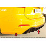 Diffuseur de pare-chocs arrière "Noir brillant" "Rieger Tuning" pour FORD FOCUS SW MK4 (DEH)