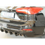 Diffuseur de pare-chocs arrière "Noir brillant" "Rieger Tuning" pour FORD FOCUS SW MK4 (DEH/attelage)