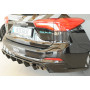 Diffuseur de pare-chocs arrière "Noir brillant" "Rieger Tuning" pour FORD FOCUS SW MK4 (DEH/attelage)