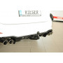 Diffuseur de pare-chocs arrière "Noir" "Rieger Tuning" pour FORD FOCUS SW ST MK4 (DEH/attelage)