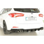 Diffuseur de pare-chocs arrière "Noir brillant" "Rieger Tuning" pour FORD FOCUS SW ST-LINE MK4 (DEH/attelage)
