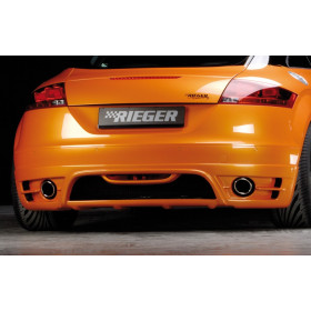 Diffuseur de pare-chocs arrière "Carbon look" "Rieger Tuning" pour AUDI TT (8J)