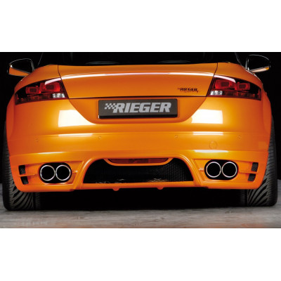 Diffuseur de pare-chocs arrière "noir" "Rieger Tuning" pour AUDI TT (8J)