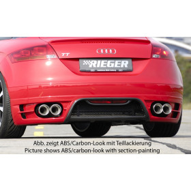 Diffuseur de pare-chocs arrière "Carbon look" "Rieger Tuning" pour AUDI TT (8J)