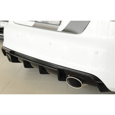 Diffuseur de pare-chocs arrière "noir brillant" "Rieger Tuning" pour AUDI A3 (8V)