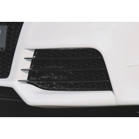 Grille d'aération gauche "noir brillant" pour pare-chocs avant "Rieger Tuning" pour AUDI TT (8J)