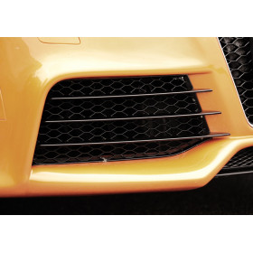 Grille d'aération droit "noir brillant" pour pare-chocs avant "Rieger Tuning" pour AUDI TT (8J)