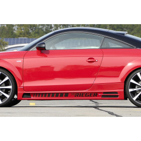 Bas de caisse gauche "noir" "Rieger Tuning" pour AUDI TT (8J)