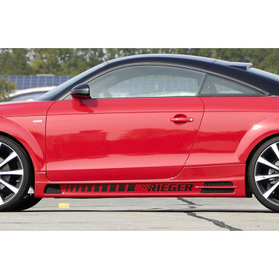 Bas de caisse gauche "noir" "Rieger Tuning" pour AUDI TT (8J)