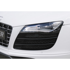 Grille d'aération gauche "noir brillant" pour pare-chocs avant "Rieger Tuning" pour AUDI R8 (42)